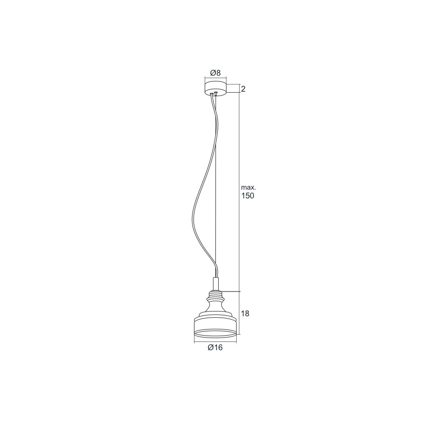 Argon 3795 - LED Chandelier on a string TULUZA LED/5W/230V