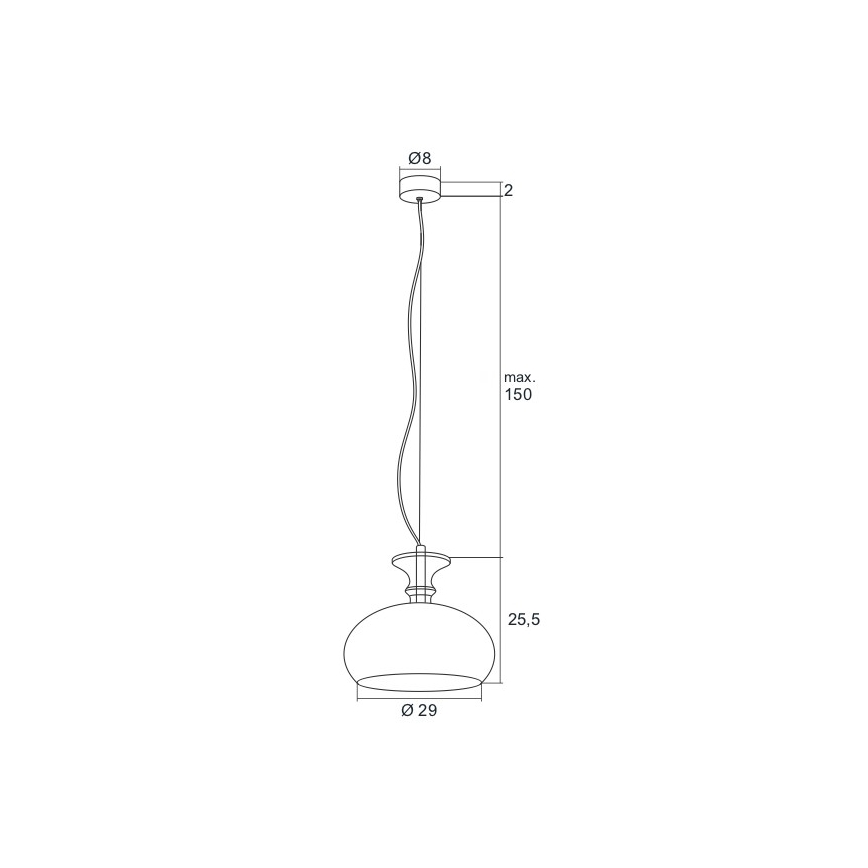 Argon 3805 - LED Chandelier on a string  GROSSETO LED/8W/230V
