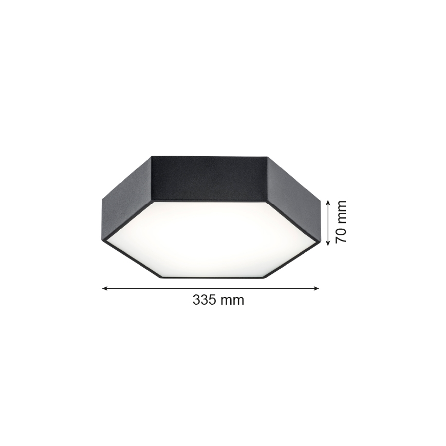 Argon 3823 - LED Ceiling light ARIZONA LED/22,5W/230V black