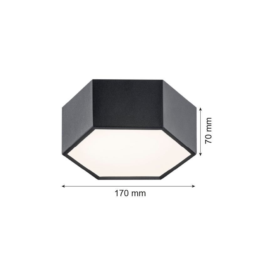 Argon 3824 - LED Ceiling light ARIZONA LED/9W/230V black