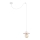 Argon 3834 - Chandelier on a string CORSO 1xE27/15W/230V white