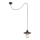 Argon 3835 - Chandelier on a string CORSO 1xE27/15W/230V black