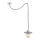 Argon 3836 - Chandelier on a string CORSO 1xE27/15W/230V shiny chrome