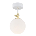 Argon 4002 - LATINA bathroom surface-mounted ceiling light 1xE14/7W/230V IP44 white/gold