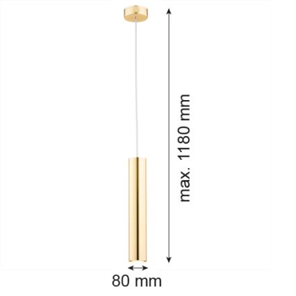 Argon 4057 - Chandelier on a string GOMERA 1xGU10/5W/230V brass