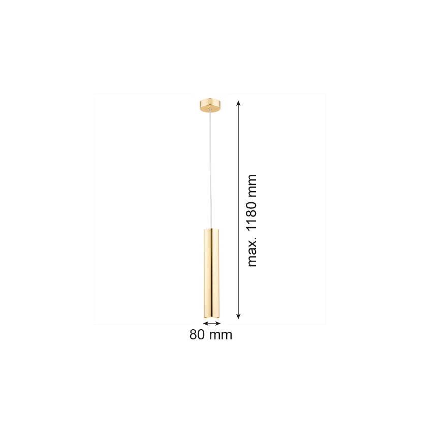 Argon 4057 - Chandelier on a string GOMERA 1xGU10/5W/230V brass