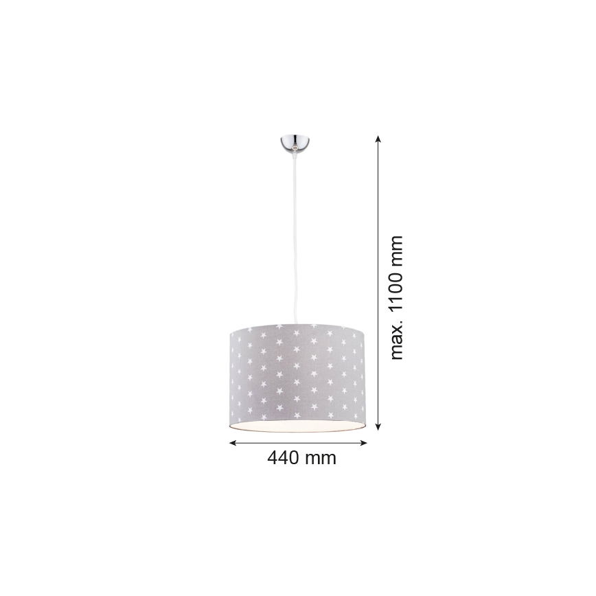 Argon 4134 - Chandelier on a string MAGIC 1xE27/15W/230V grey/white