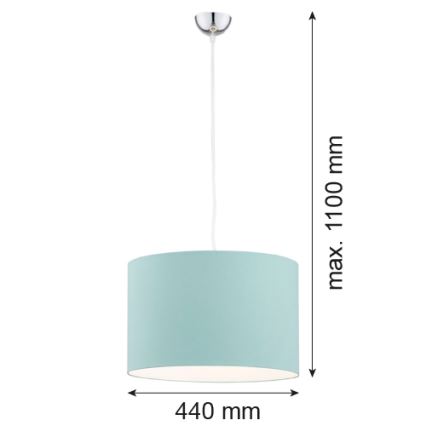 Argon 4135 - Chandelier on a string MAGIC 1xE27/15W/230V turquoise