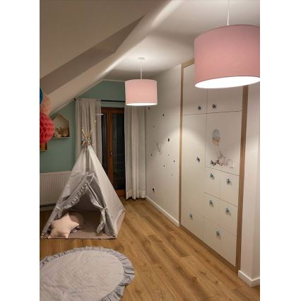 Argon 4136 - Chandelier on a string MAGIC 1xE27/15W/230V pink