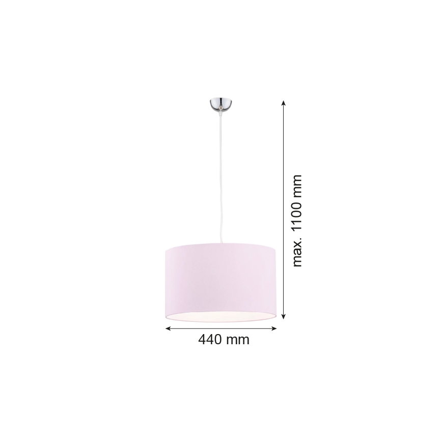 Argon 4136 - Chandelier on a string MAGIC 1xE27/15W/230V pink