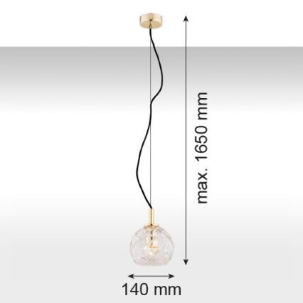 Argon 4200 - Chandelier on a string OVIEDO 1xE27/15W/230V