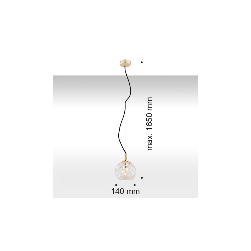 Argon 4200 - Chandelier on a string OVIEDO 1xE27/15W/230V