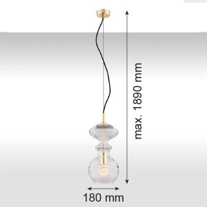 Argon 4203 - Chandelier on a string BILBAO 1xE27/15W/230V