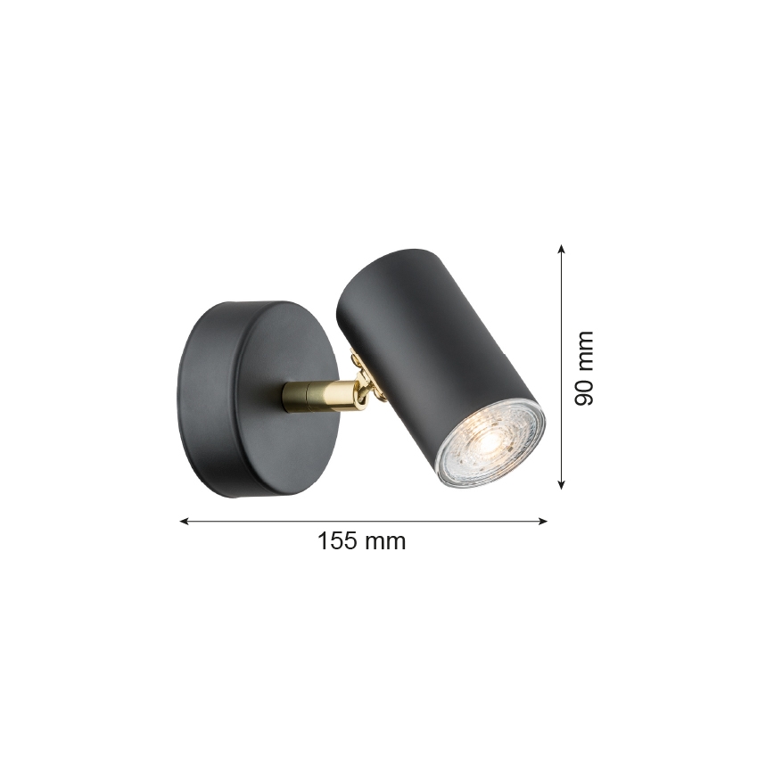 Argon 4210 - Ceiling spotlight LAGOS 1xGU10/5W/230V black/brass