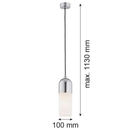 Argon 4211 - Chandelier on a string BURGOS 1xE27/15W/230V shiny chrome