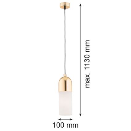 Argon 4212 - Chandelier on a pole BURGOS 1xE27/15W/230V brass
