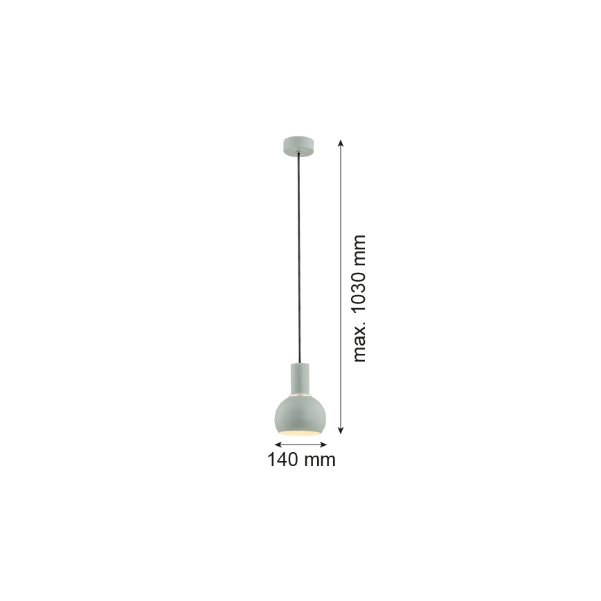 Argon 4214 - Chandelier on a string SINES 1xE27/15W/230V green