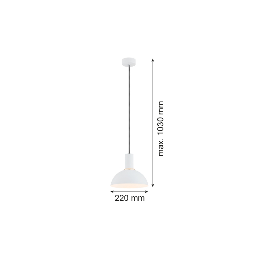 Argon 4220 - Chandelier on a string SINES 1xE27/15W/230V d. 28 cm white