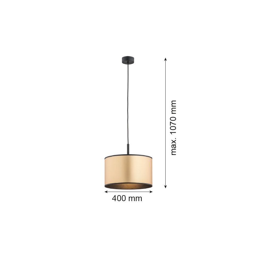 Argon 4291 - Chandelier on a string KARIN 1xE27/15W/230V brass/black