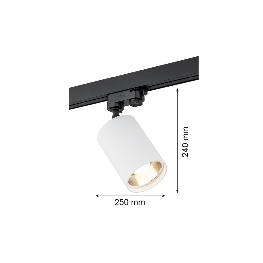 Argon 4305 - Spotlight for rail system BERGEN 1xE27/15W/230V white