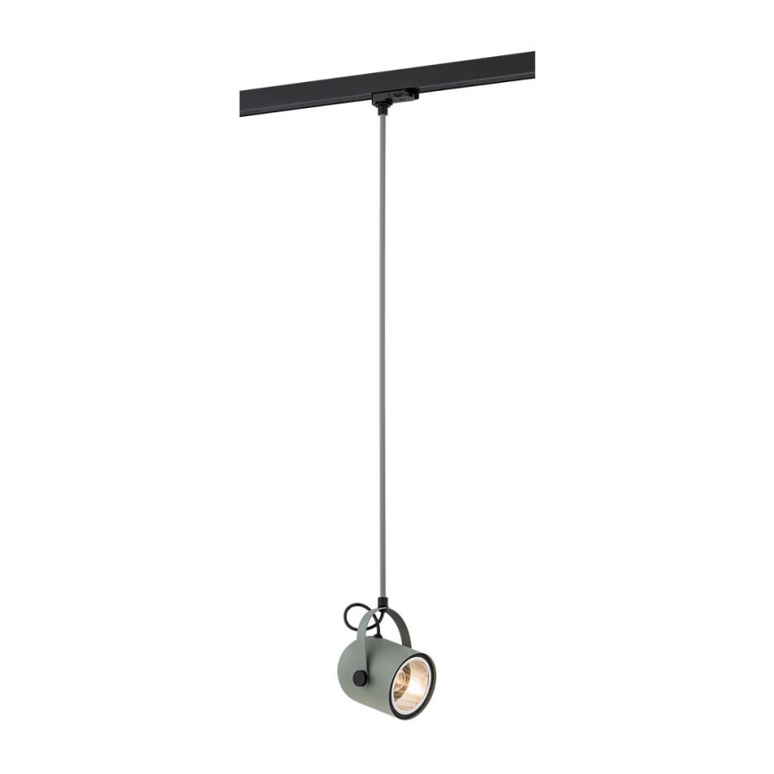 Argon 4313 - Chandelier for rail system NET 1xE27/15W/230V green