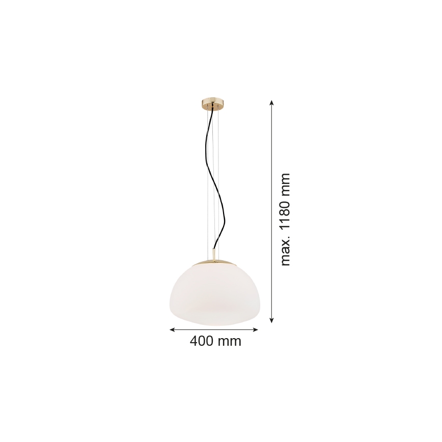 Argon 4317 - Chandelier on a string TRINI 1xE27/15W/230V d. 40 cm golden