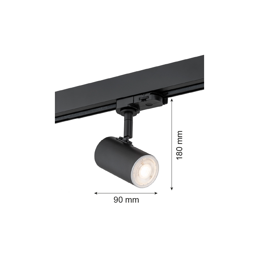 Argon 4329 - Spotlight for rail system HORTA 1xGU10/5W/230V black