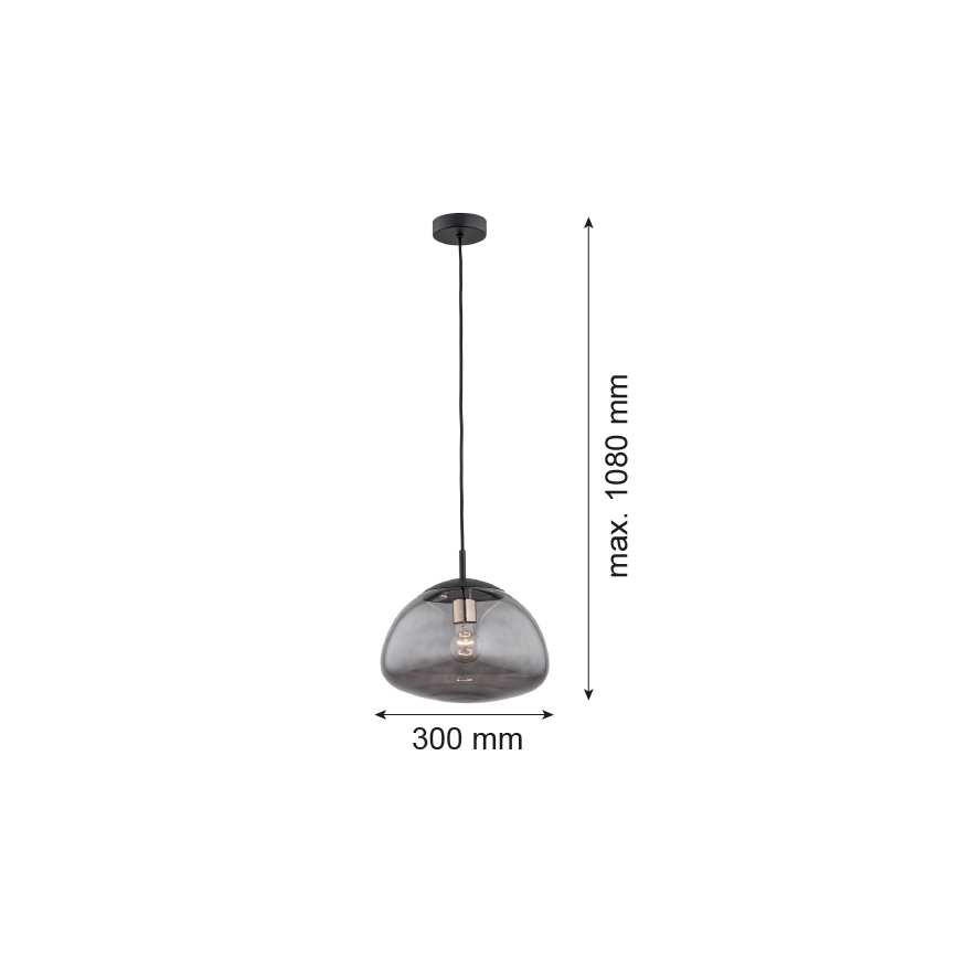 Argon 4334 - Chandelier on a string TRINI 1xE27/15W/230V black