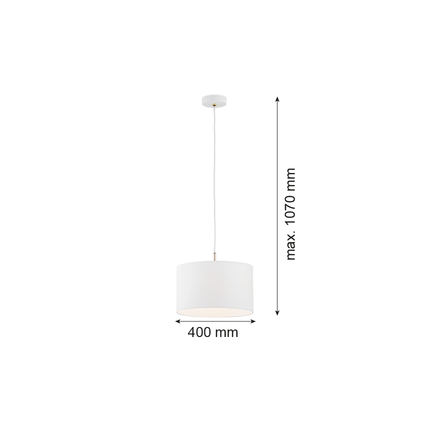 Argon 4343 - Chandelier on a pole KARIN 1xE27/15W/230V white