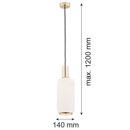 Argon 4356 - Chandelier on a string SAGUNTO 1xE27/15W/230V d. 14 cm brass