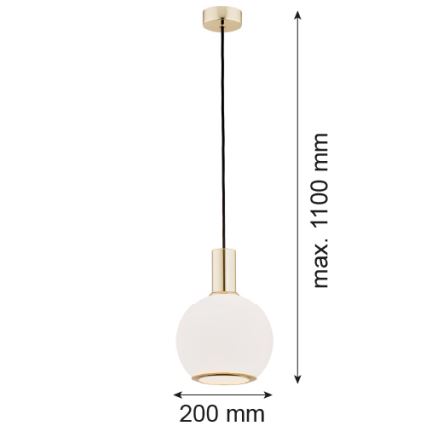 Argon 4357 - Chandelier on a string SAGUNTO 1xE27/15W/230V d. 20 cm brass
