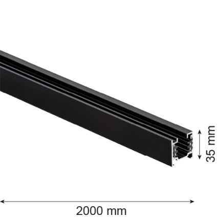 Argon 4380 - Rail system 2 m black