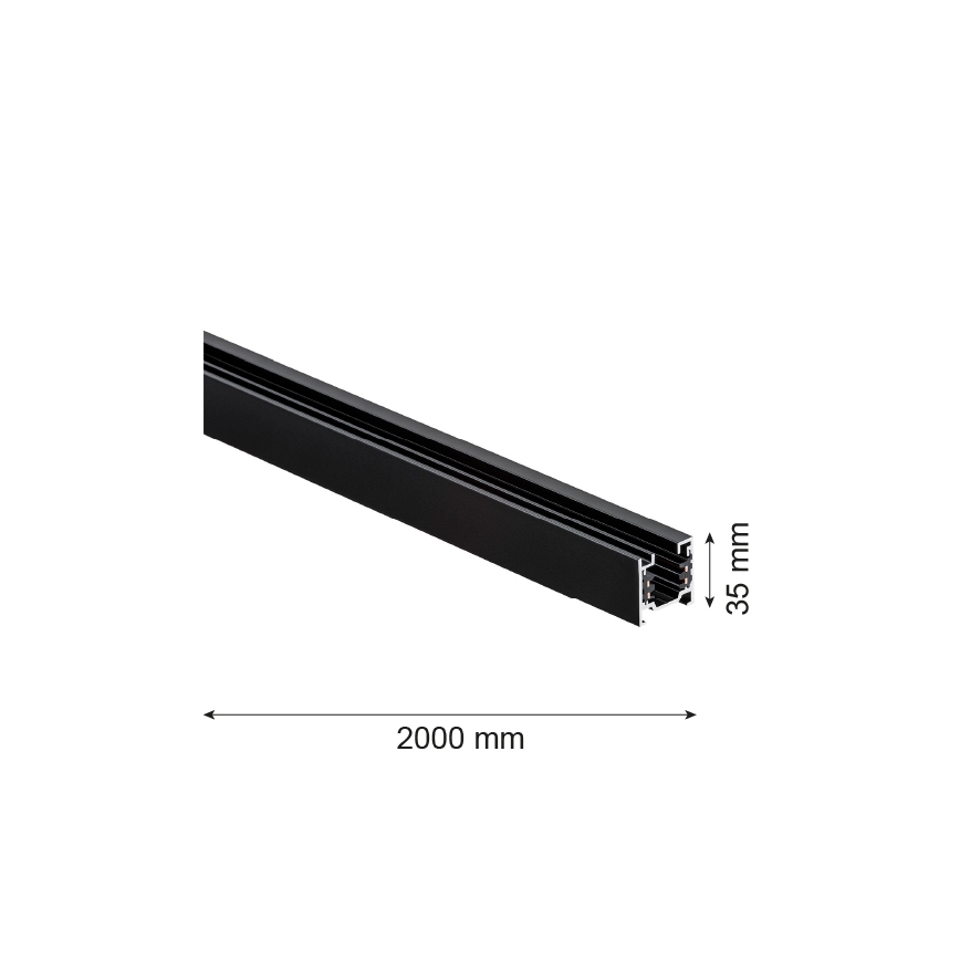 Argon 4380 - Rail system 2 m black