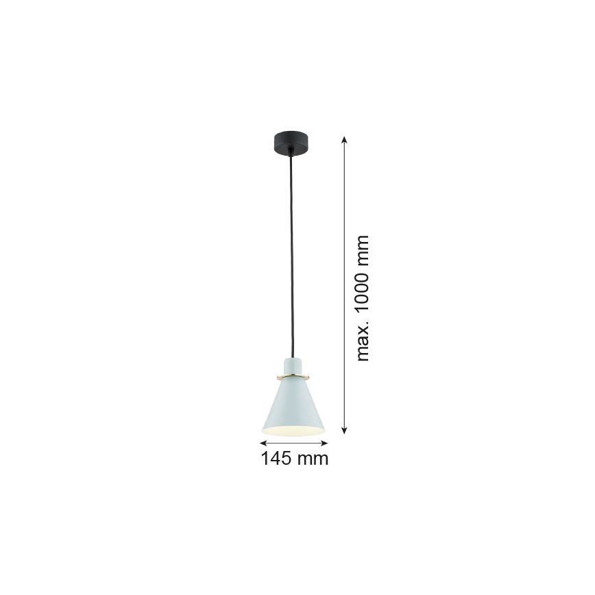 Argon 4682 - Chandelier on a string BEVERLY 1xE27/15W/230V blue/gold