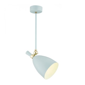 Argon 4685 - Chandelier on a pole CHARLOTTE 1xE27/15W/230V blue/gold