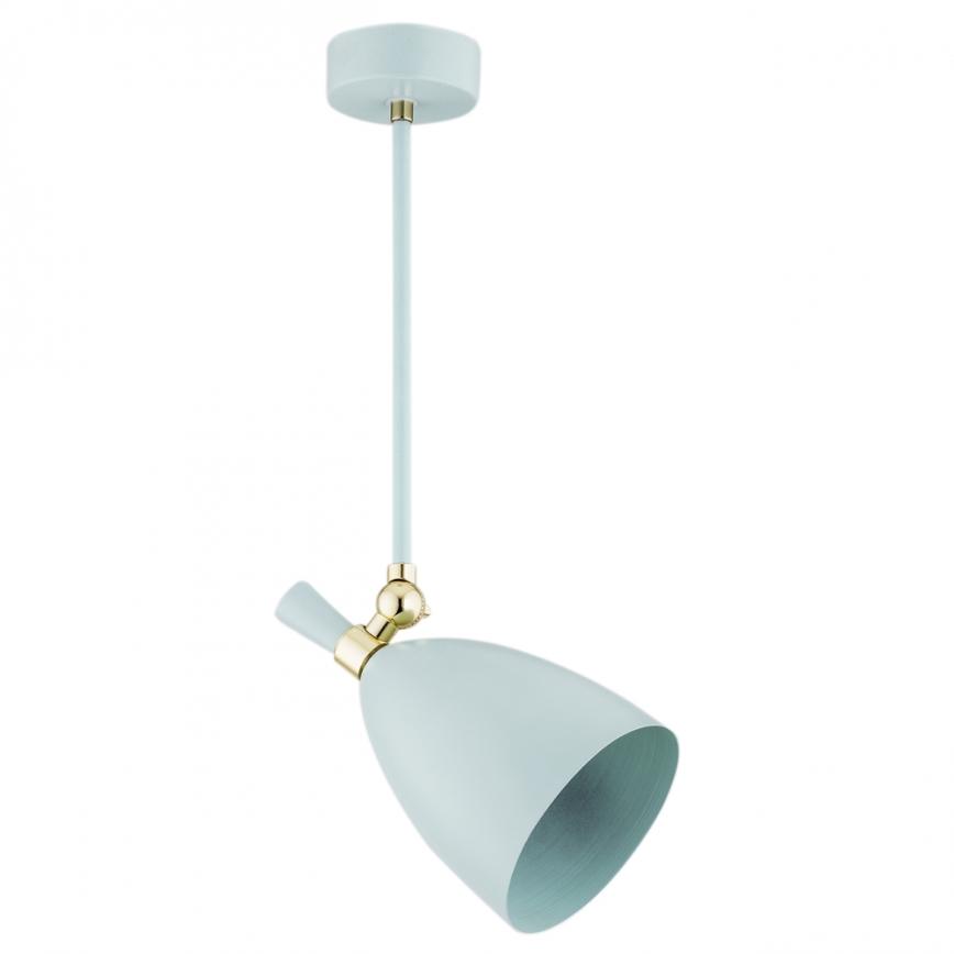 Argon 4685 - Chandelier on a pole CHARLOTTE 1xE27/15W/230V blue/gold
