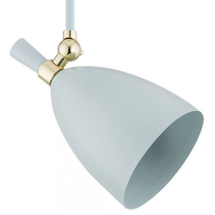Argon 4685 - Chandelier on a pole CHARLOTTE 1xE27/15W/230V blue/gold