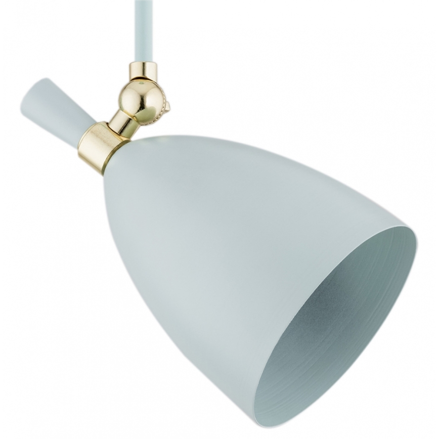 Argon 4685 - Chandelier on a pole CHARLOTTE 1xE27/15W/230V blue/gold