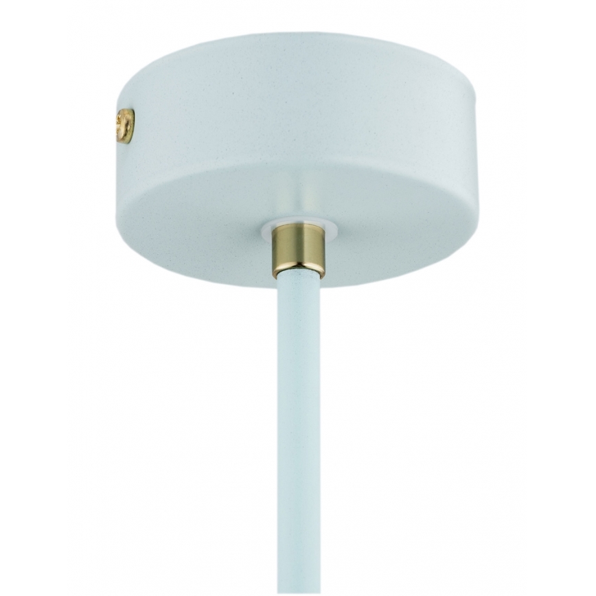 Argon 4685 - Chandelier on a pole CHARLOTTE 1xE27/15W/230V blue/gold