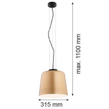 Argon 4690 - Chandelier on a string BERKLEY 1xE27/15W/230V
