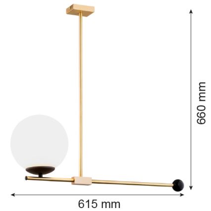 Argon 4738 - Chandelier on a pole MEGAN 1xE14/7W/230V