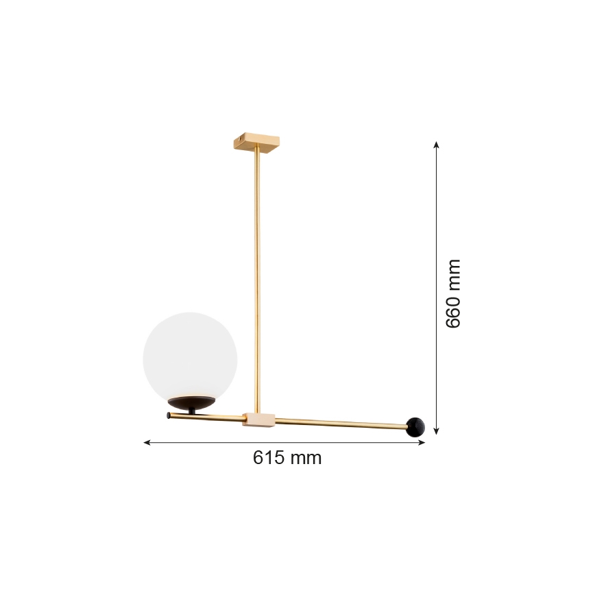 Argon 4738 - Chandelier on a pole MEGAN 1xE14/7W/230V