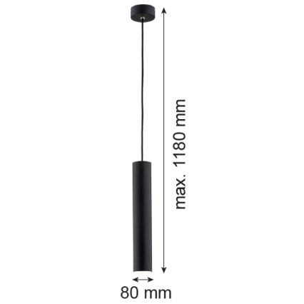 Argon 4756 - Chandelier on a string GOMERA 1xGU10/5W/230V black