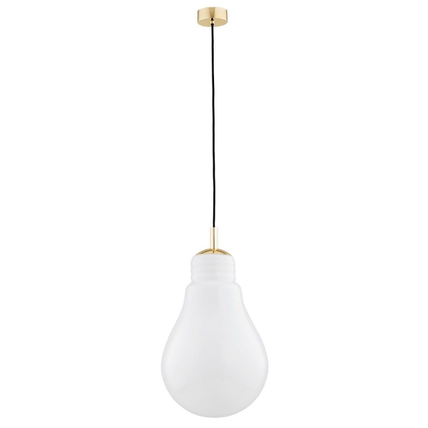 Argon 4879 - Chandelier on a string JESSE 1xE27/15W/230V gold/white