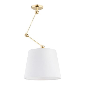 Argon 4895 - Chandelier on a pole ZAKYNTOS PLUS 1xE27/15W/230V white/gold