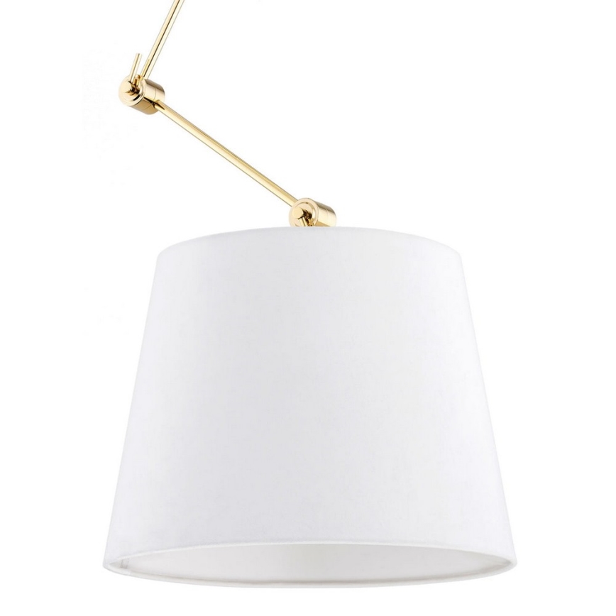 Argon 4895 - Chandelier on a pole ZAKYNTOS PLUS 1xE27/15W/230V white/gold