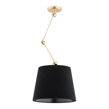 Argon 4896 - Chandelier on a pole ZAKYNTOS PLUS 1xE27/15W/230V black/gold