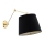 Argon 4898 - Wall lamp ZAKYNTOS PLUS 1xE27/15W/230V black/golden