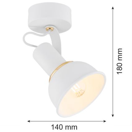 Argon 4899 - Spotlight TWIST 1xE14/7W/230V white/golden