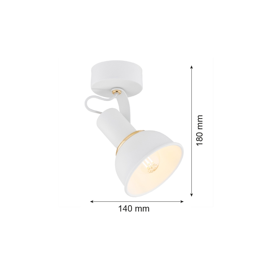 Argon 4899 - Spotlight TWIST 1xE14/7W/230V white/golden